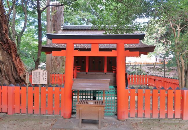 水谷川のほとりにある神社　