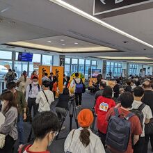 松山空港、GK就航10周年イベントの模様。