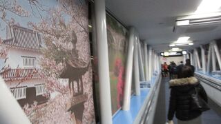 観光地を紹介した絵が飾られていました