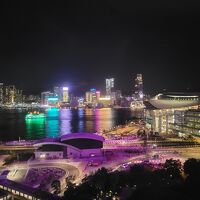 香港の100万ドルの夜景がバッチリ見える。