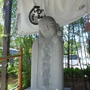 平成15年に「成田山薬師寺」参道に建立されたまだ新しいが人気沸騰のお地蔵さま