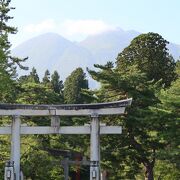 津軽国一宮で岩木山が御神体です