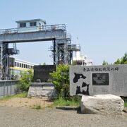 貴重な鉄道遺産です　～　青函連絡船 青森桟橋 可動橋跡