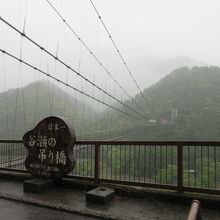 十津川村最大の観光名所、全長297mで高さは54mもあります