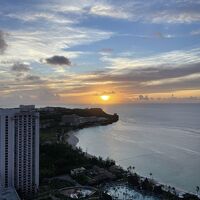 部屋からのサンセット