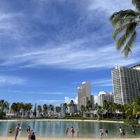 ホテル内のラグーン