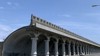 長い防波堤！