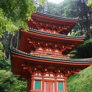 緑の深い山寺です。静かでおちつきます。