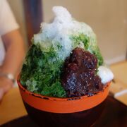 夏はかき氷がオススメです。氷の味が独特です。他では味わえません。