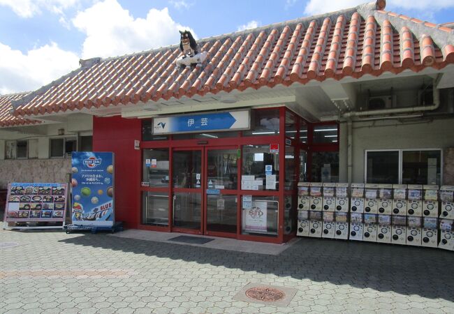 レストランの大窓から金武湾を望めます