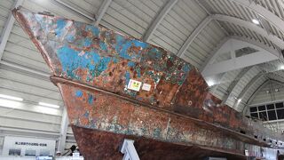 北朝鮮工作船が展示