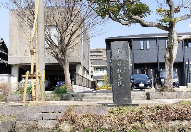 水辺の散歩道