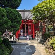 小石川の落ち着いた寺院