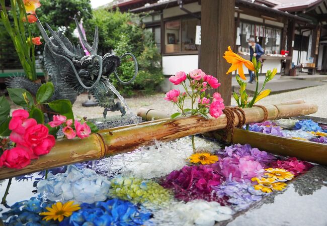 カラフルな御朱印と花手水が素敵な神社　二宮尊徳の終焉の地