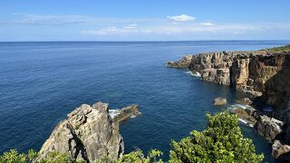 国の名勝に指定されている断崖の絶景