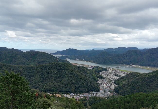 城崎温泉郷が一望のもとに