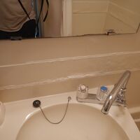 バスルームの壁の段差