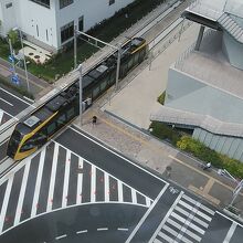 試運転のLRT