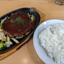 Hamburg steak set meal
