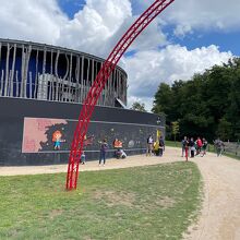 園内の落書きスペース