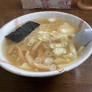 あっさりとしたラーメン