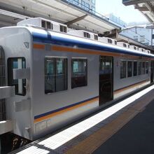 和歌山市駅での加太線の電車。