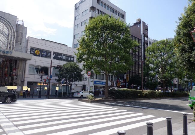 仙台駅西口から一つ奥の大通りでした。