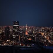 六本木ヒルズの最上階の東京夜景が360度眺められるビュースポットです!!