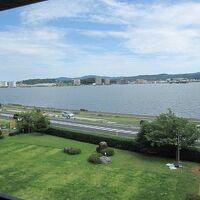 部屋からの宍道湖の眺望