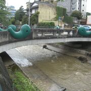 玉造温泉のシンボルになっていた橋