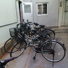 宿泊者用のきれいな自転車