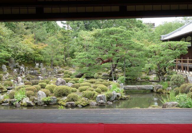 一年中楽しめる庭園。座敷もすばらしい。