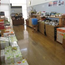 ２階のお土産販売コーナー