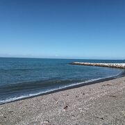 見晴らしの良い海岸です