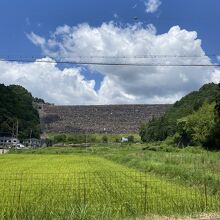 黒川温泉から見る黒川ダムです