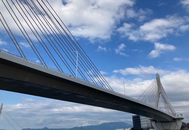 青森市にある長さは1219mの橋！ここからの眺めとこの橋自体の眺めは最高です
