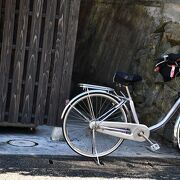 貸し自転車もある観光案内所