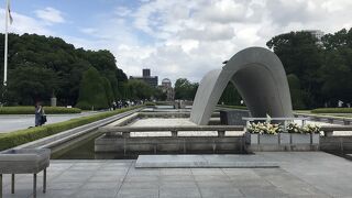 平和記念公園（広島県広島）：外国人観光客多い