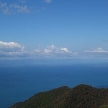 日本海と佐渡ヶ島