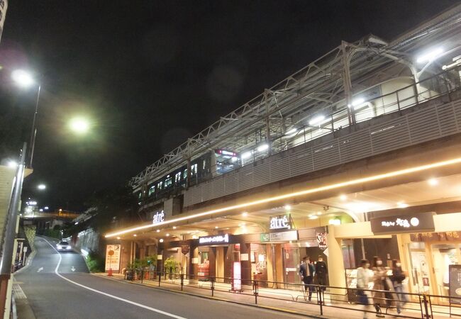 駅の中はエキュート、駅の外はアトレ。