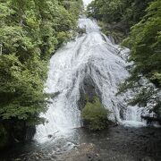 下界35℃超えなのに、湯滝エリアは22℃の涼しさ