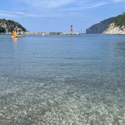 船引運河のすぐ横にあり、とても綺麗な海水浴場です。