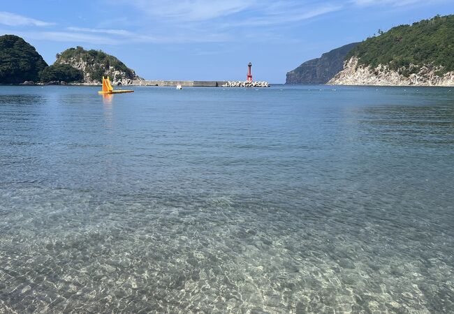 船引運河のすぐ横にあり、とても綺麗な海水浴場です。