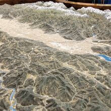 安曇野地区のジオラマ