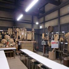 農家で利用された農具展示