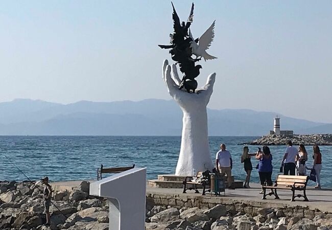 海辺のオブジェクト