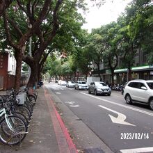 和平東路一段からの景観です。