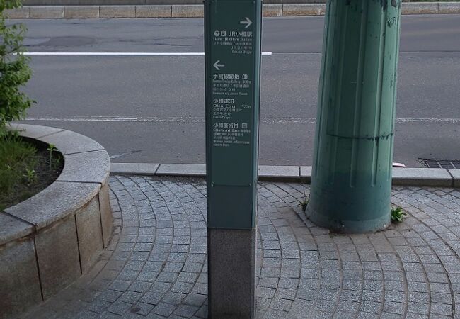 駅から海に向かって。