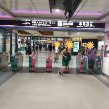 東武スカイツリーライン&東京メトロ日比谷線 北千住駅