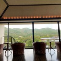 最上階マッサージチェアーからの景色